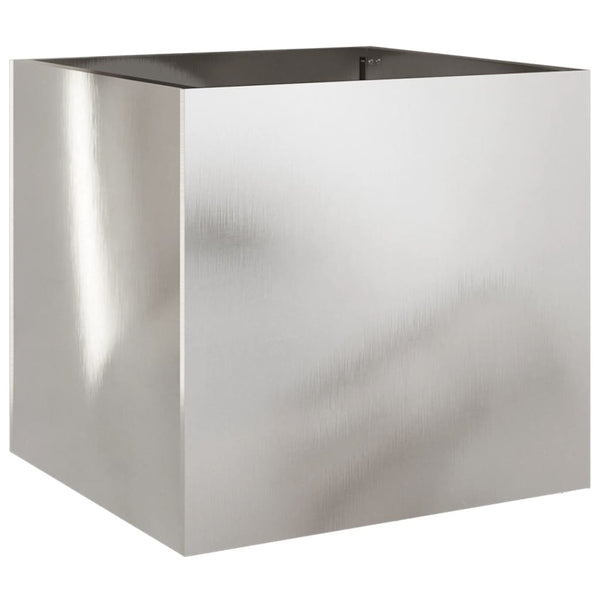 Edelstahl Pflanzkübel Silber 42x40x39 cm
