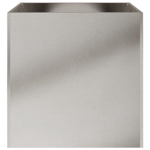 Edelstahl Pflanzkübel Silber 42x40x39 cm