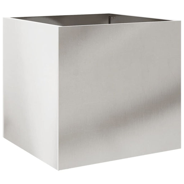 Edelstahl Pflanzkübel Silber 42x40x39 cm
