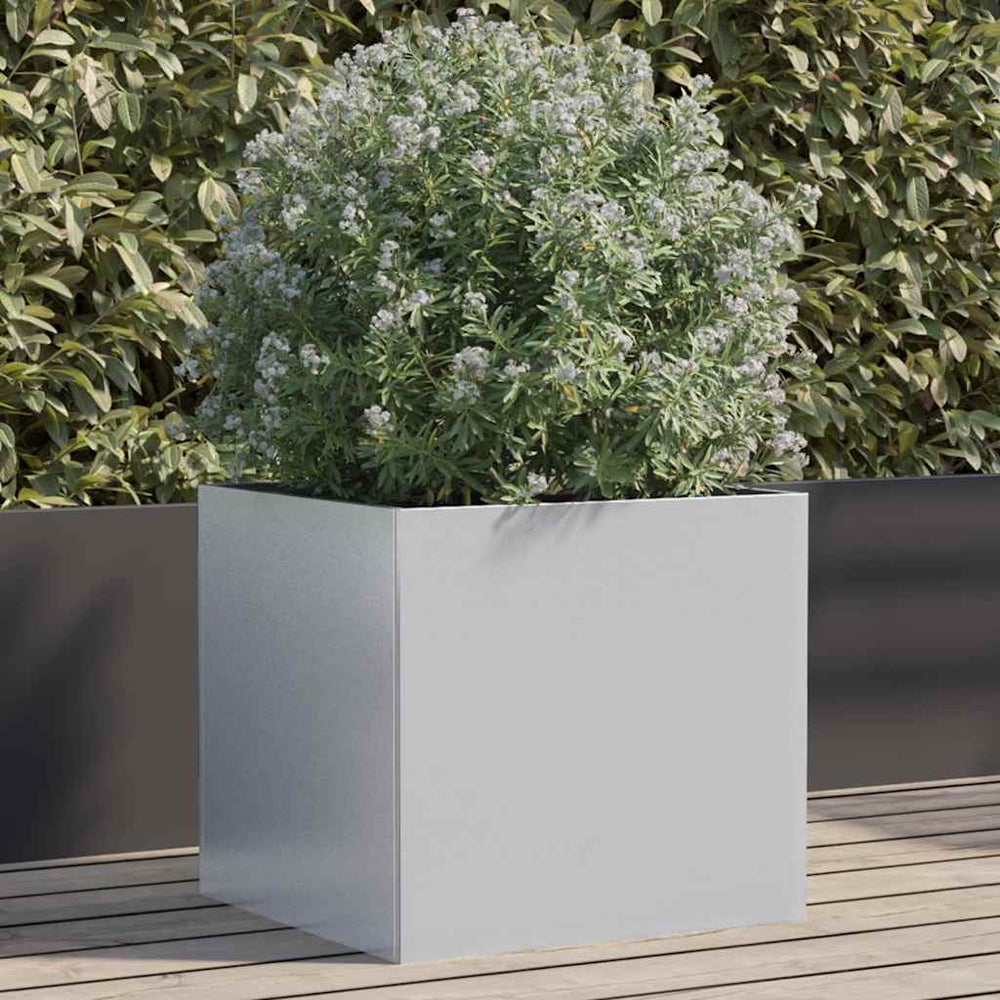 Silberner Pflanzkübel 42x40x39 cm