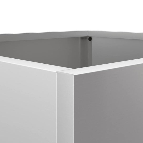 Silberne Pflanzkübel 2er Set, 42cm