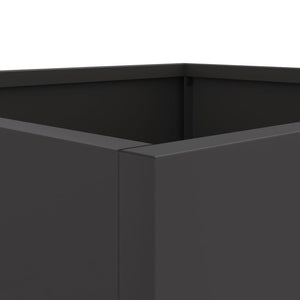 Pflanzkübel Set, Schwarz, 49x47x46 cm