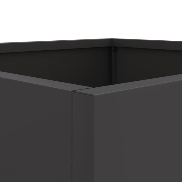 Pflanzkübel Set, Schwarz, 49x47x46 cm