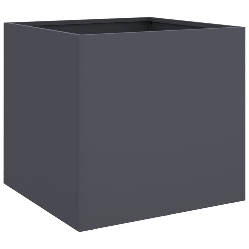 Anthrazit Pflanzkübel Stahl 49x47x46 cm