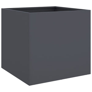 Anthrazit Pflanzkübel Stahl 49x47x46 cm