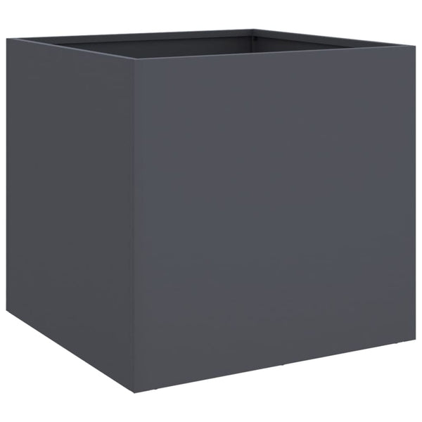 Anthrazit Pflanzkübel Stahl 49x47x46 cm