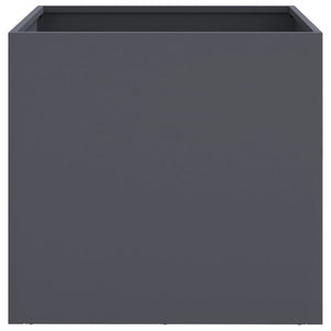 Anthrazit Pflanzkübel 2er Set Stahl 49x47x46cm