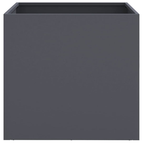 Anthrazit Pflanzkübel 2er Set Stahl 49x47x46cm