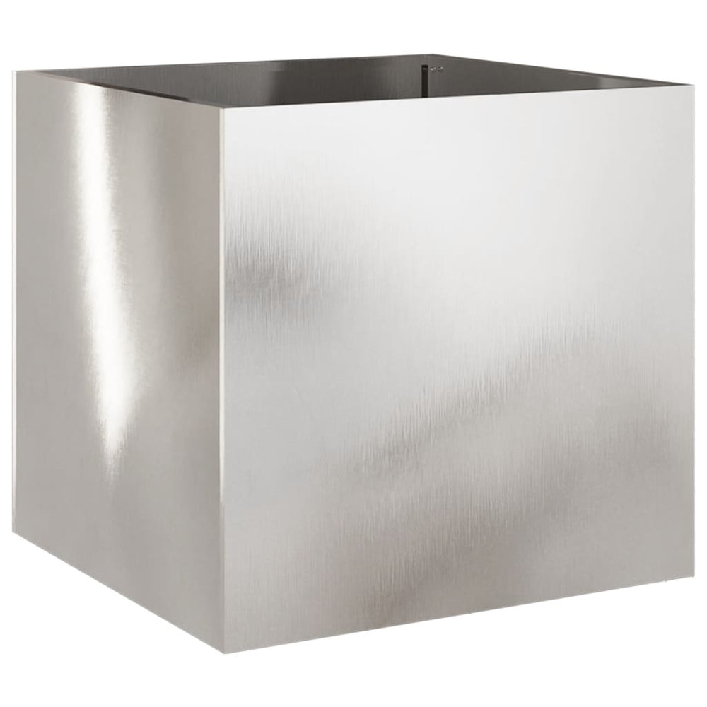 Edelstahl Pflanzkübel Silber 49x47x46cm