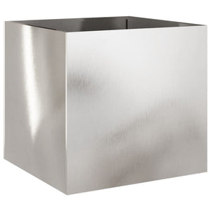 Edelstahl Pflanzkübel Silber 49x47x46cm