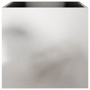 Edelstahl Pflanzkübel Silber 49x47x46cm