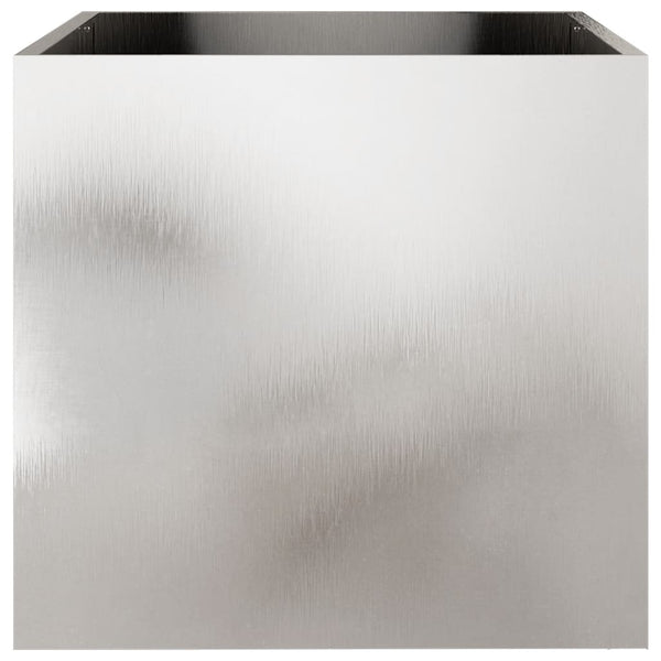 Edelstahl Pflanzkübel Silber 49x47x46cm