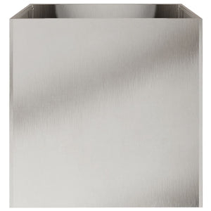 Edelstahl Pflanzkübel Silber 49x47x46cm