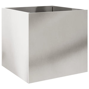 Edelstahl Pflanzkübel Silber 49x47x46cm