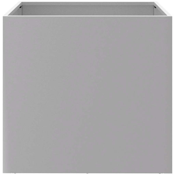 Silberner Pflanzkübel, 49 cm, Verzinkt