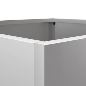 Silberne Pflanzkübel, 2 Stk., 49cm