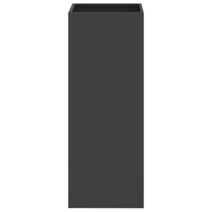 Schwarzer Pflanzkübel aus Stahl, 75 cm