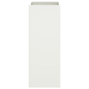Weißer Pflanzkübel Stahl 32x29x75 cm
