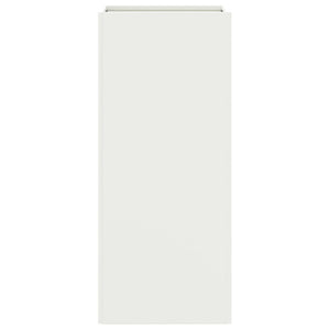 Weißer Pflanzkübel Stahl 32x29x75 cm