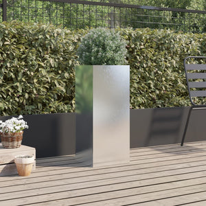Edelstahl Pflanzkübel Silber 75cm