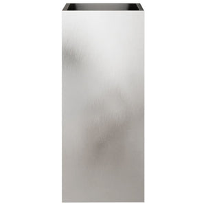 Edelstahl Pflanzkübel Silber 75cm