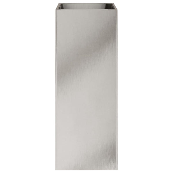 Edelstahl Pflanzkübel Silber 75cm