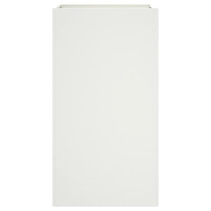 Weißer Pflanzkübel Stahl, 42x38x75 cm