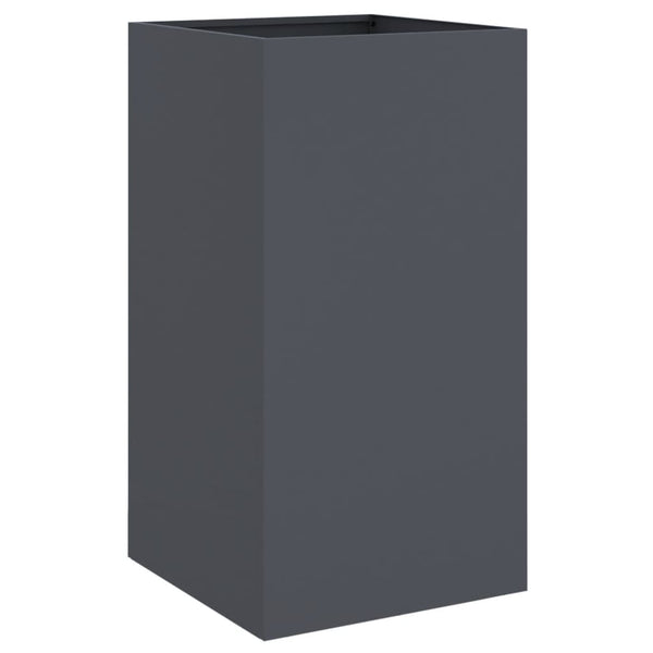 Anthrazit Pflanzkübel Stahl 42x38x75 cm