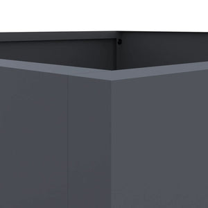Anthrazit Pflanzkübel Stahl 42x38x75 cm