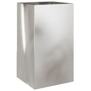 Edelstahl Pflanzkübel Silber 75cm