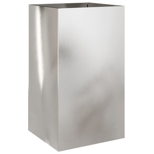 Edelstahl Pflanzkübel Silber 75cm
