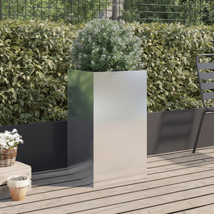 Edelstahl Pflanzkübel Silber 75cm