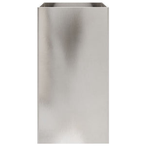 Edelstahl Pflanzkübel Silber 75cm