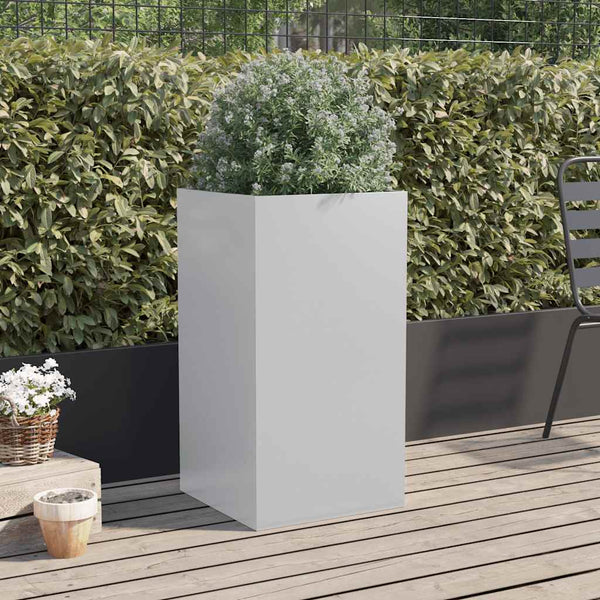 Silberner Pflanzkübel 42x38x75cm