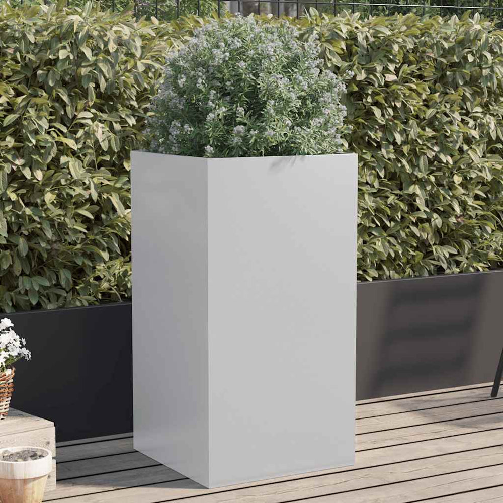 Silberner Pflanzkübel 42x38x75cm