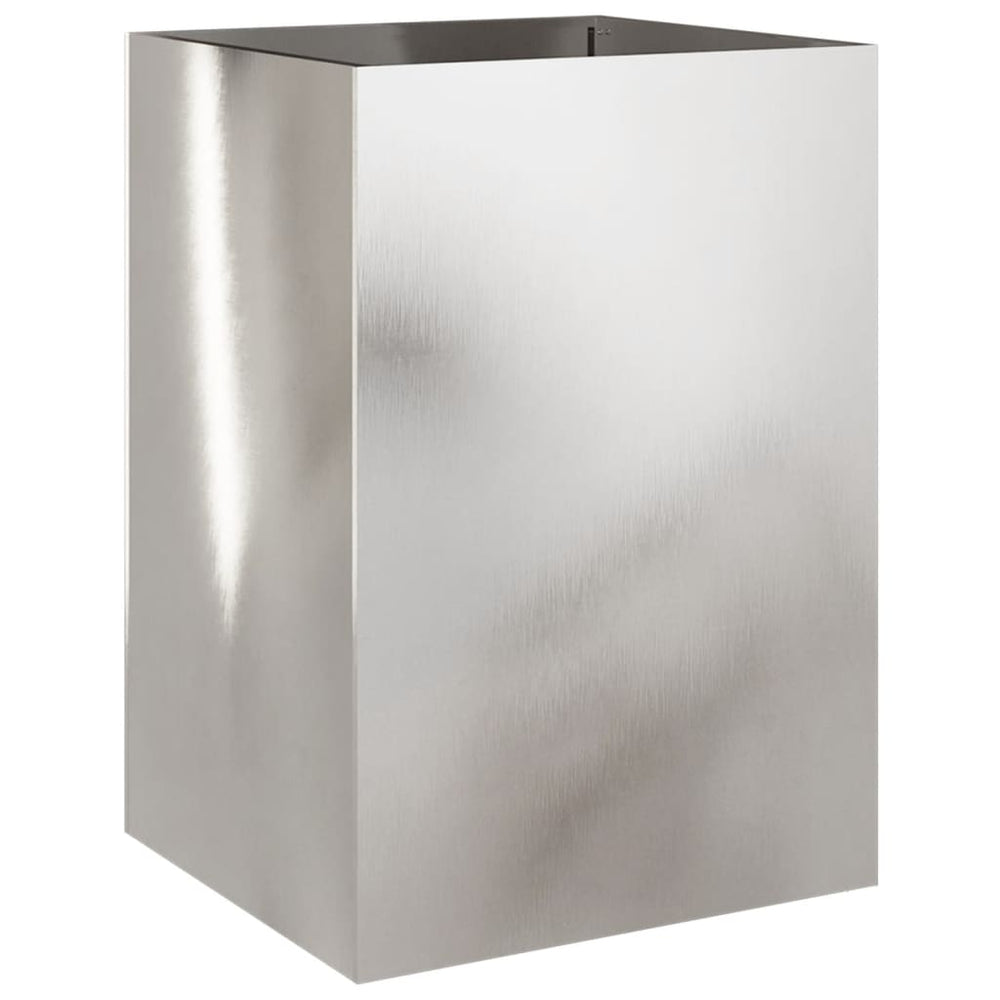 Edelstahl Pflanzkübel Silber 52x48x75cm