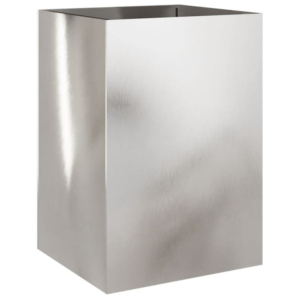 Edelstahl Pflanzkübel Silber 52x48x75cm