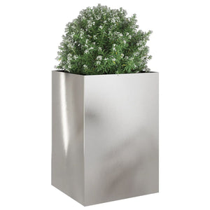 Edelstahl Pflanzkübel Silber 52x48x75cm