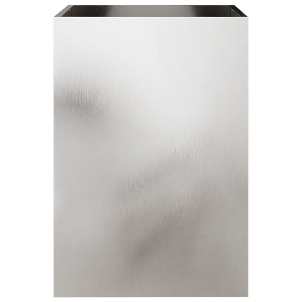 Edelstahl Pflanzkübel Silber 52x48x75cm