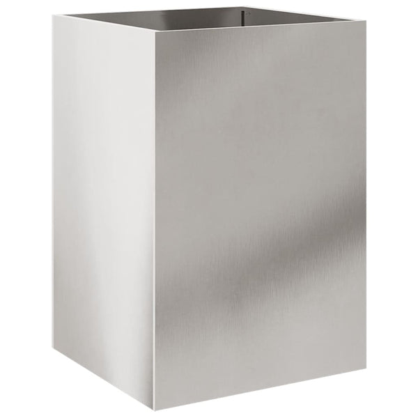 Edelstahl Pflanzkübel Silber 52x48x75cm
