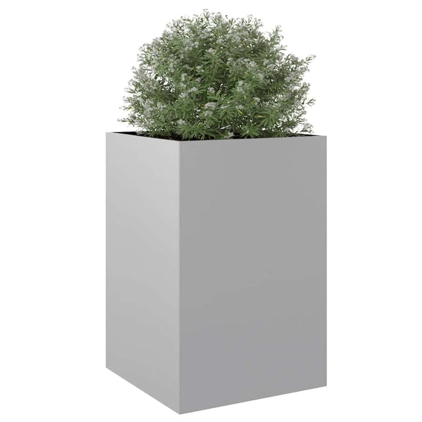 Silberner Pflanzkübel 52x48x75 cm