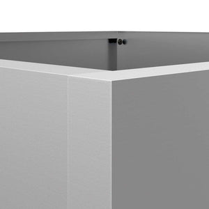 Silberner Pflanzkübel 52x48x75 cm