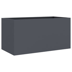 Anthrazit Pflanzkübel Stahl 62x30x29 cm