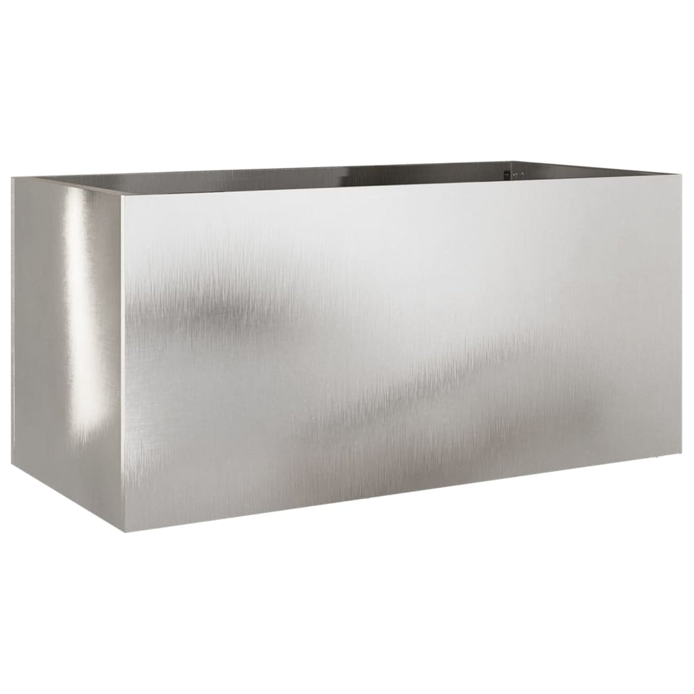Edelstahl Pflanzkübel Silber 62cm