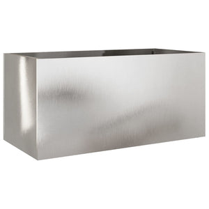 Edelstahl Pflanzkübel Silber 62cm