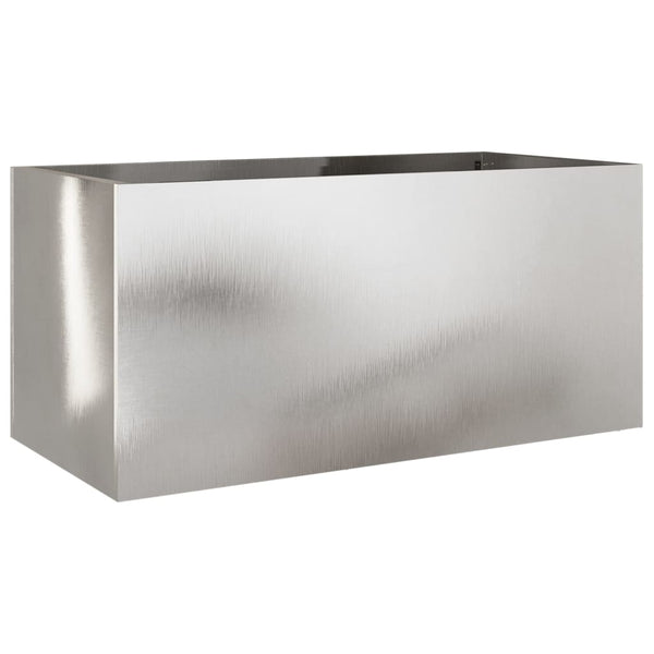 Edelstahl Pflanzkübel Silber 62cm