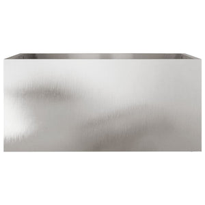 Edelstahl Pflanzkübel Silber 62cm