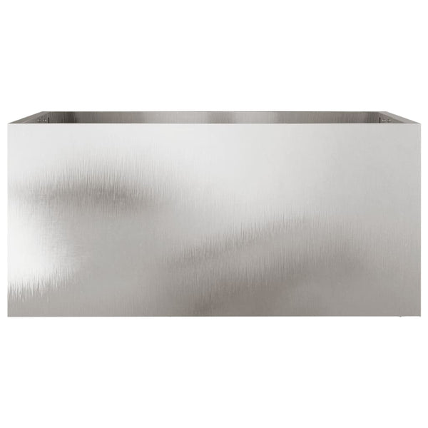 Edelstahl Pflanzkübel Silber 62cm