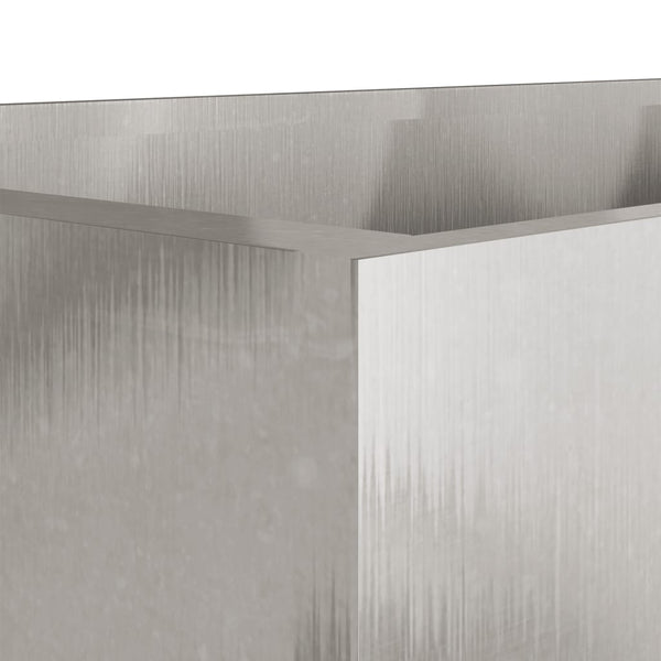 Edelstahl Pflanzkübel Silber 62cm