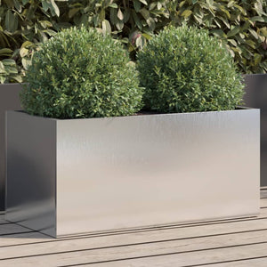 Edelstahl Pflanzkübel Silber 62cm